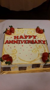 Consumer club's anniversary cake.
