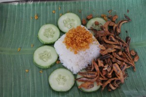 One of the groups made the delicious nasi lemak