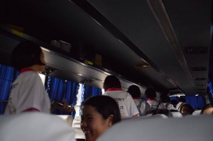 Members boarding the bus